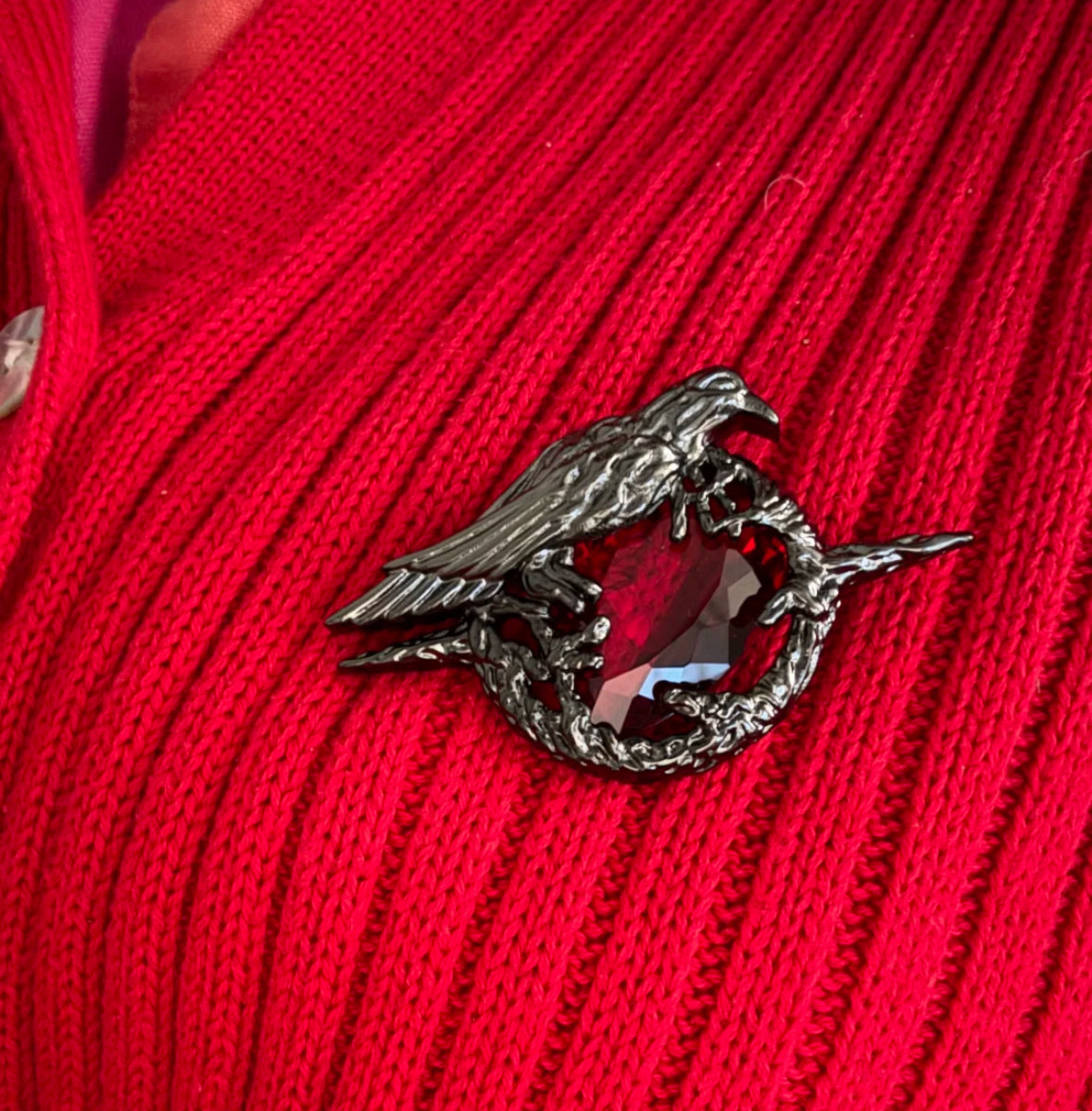 Sylus Ruby Brooch