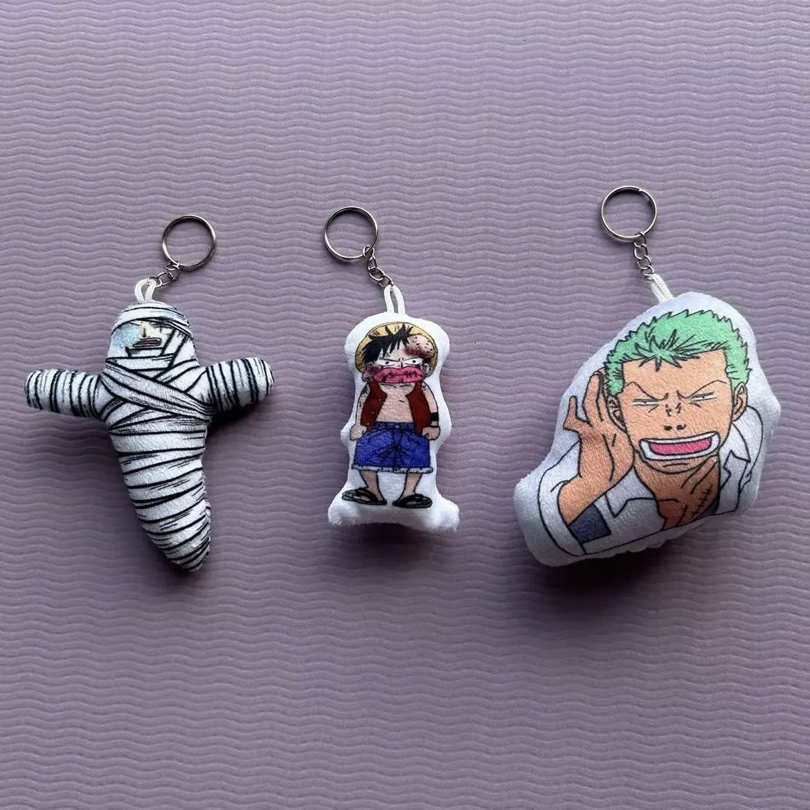 One Piece Luffy & Zoro Sound Keychain