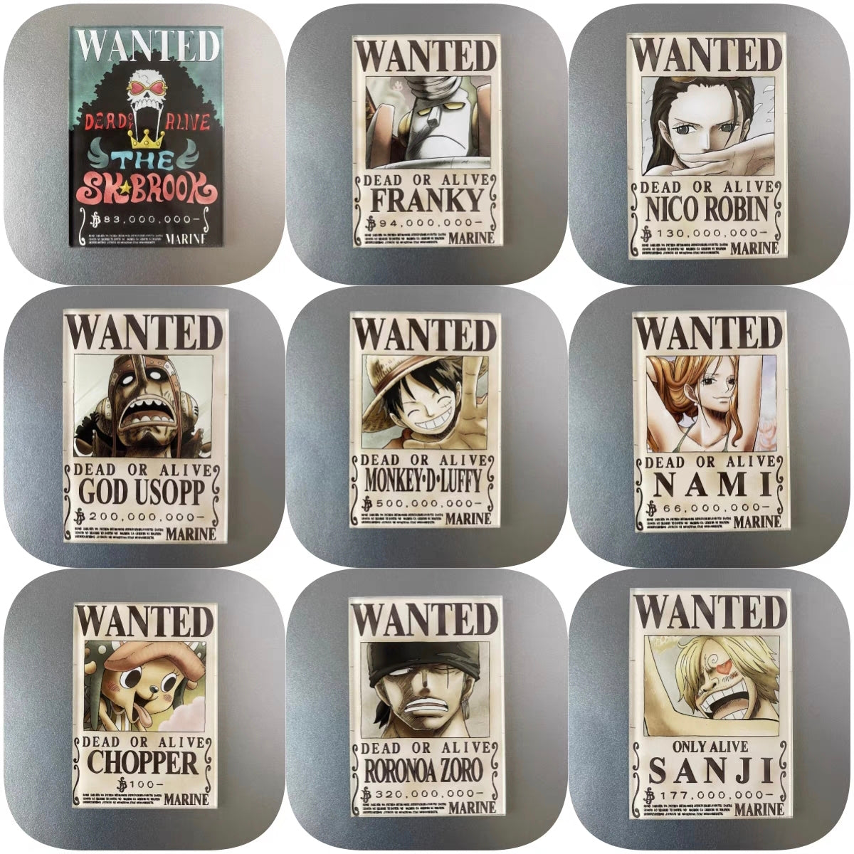 One Piece Wanted Poster Fridge Magnet