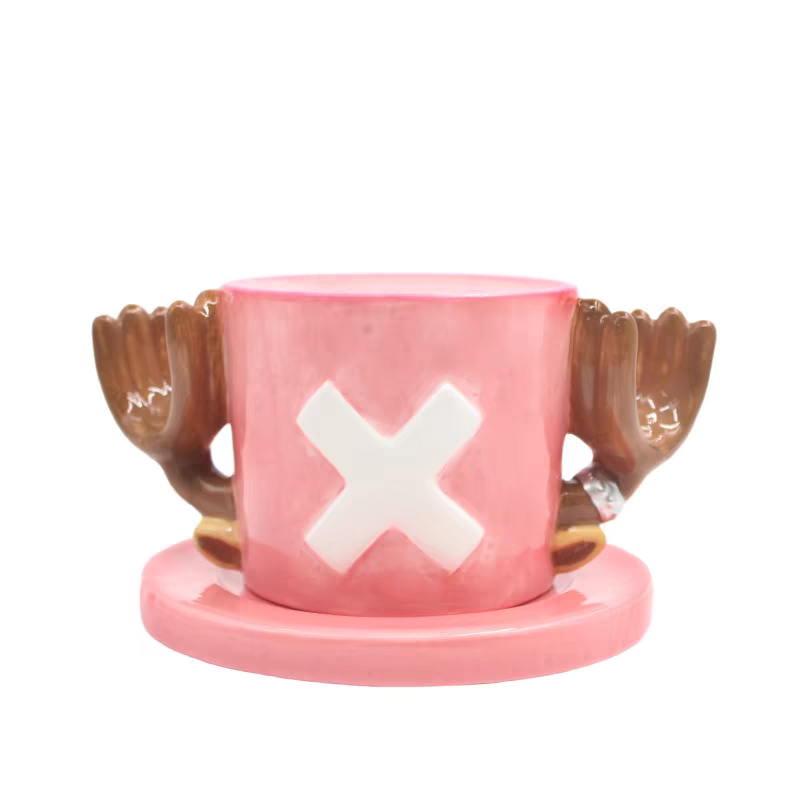 One Piece Luffy, Ace & Sabo Hat Shaped Ceramic Mug